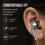 Elephu BassX 2020 earphones| Type C| Boosted Bass| Volume Slider with Button| MIC| Hi-Res Audio| Universal Compatible| silicon tip