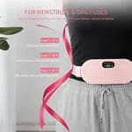 Premium Period Belt | Menstrual Cramp Relief Heating Belt for Women | Electric Warming Pad with Vibration Massage | 3 Temperature Levels | USB Rechargeable | Portable Pain Relief Waist & Abdominal Heating Pad