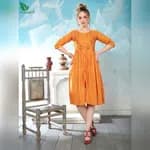 FuLoo's Floret Heavy Rayon Stylish Dress for Women #210