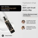 Non Sticky Pro-hydrating Light Moisturizer for Barrier Repair, Dehydrated, Oily & Acne-Prone Skin | Fast-Absorbing | For Women & Men - 100gm