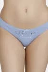 Zivame (Pack of 3) Bikini Low Rise Anti-Microbial Panty For Women - Fruit Blue Mykonos