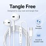 Elephu TuneZ 1010 Earphones| Type C| 3 button controller with MIC| Hi-Res audio| Deep Bass| Stereo sound