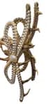 Golden Hair Clip With pearl1-PCs