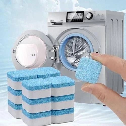 Generic Washing Machine Cleaner Effervescent Tablets - 12 Pcs Set for Drum & Tub Deep Cleaning
