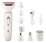 4-in-1 Electric Women\'s Shaver – USB Rechargeable Hair Remover for Eyebrow, Nose, & Body