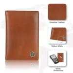 HAMMONDS FLYCATCHER Tan Leather Unisex Passport Holder (PH602TAN)