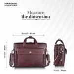 Hammonds Flycatcher Genuine Leather Laptop Bag For Men | Brown Solid Genuine Leather Messenger Bag For Men