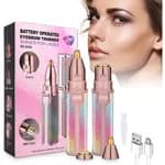 2-in-1 Precision Facial & Eyebrow Shaper – USB Rechargeable Hair Remover for Women