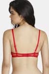 Zivame Beautiful Basics Padded Wired 3/4th Coverage Bra-High Risk Red