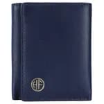 Hammonds Flycatcher Genuine Leather Blue Trifold Wallet For Men