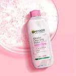 Micellar Cleansing Water For Sensitive Skin | Make-Up Remover & Cleanser - Removes makeup, dirt & impurities & Hydrates Skin 400ml