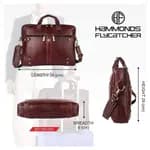 Hammonds Flycatcher Genuine Leather Laptop Bag 152 BRN