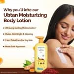Mamaearth Ubtan Moisturizing Body Lotion with Turmeric & Saffron for Glowing Skin - 400 ml