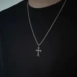 Chrome Hearts Cross Pendant Necklace for Men & Women – Stainless Steel Chain Jewelry