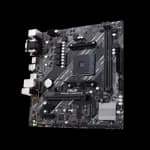 ASUS AMD A520 (Ryzen AM4) micro ATX motherboard with M.2 support, 1 Gb Ethernet, HDMI/DVI/D-Sub, SATA 6 Gbps, USB 3.2 Gen 2 Type-A, and Aura Sync RGB lighting support