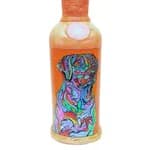 Psychedelic Dog Printed handmade Craft Bottle With Night Lamp - Unique Gift Item