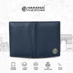Hammonds Flycatcher Blue Unisex Genuine Leather Card Holder - Purse | Wallet For Men And Women | Card Holder