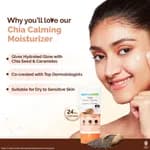 Mamaearth Chia Calming Moisturizer with Chia Seed & Ceramides for Healthy Skin Barrier - 80g