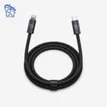Elephu Data cable Braidy series 567| Type C to Lightning/Iphone)| fast charging| high speed data transfer| Fabric braided cable| Integrated IC chips| aluminum tip| pure copper wire