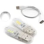 USB LED Book White Lights LED LED Bulb 5V Power Input With Flexible Cable (1 set only)