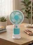 Mini Handheld Fan USB Rechargeable - Portable Cute Pocket Size Personal Cooling Fan with Wrist Strap for Travel, Office & Outdoor