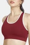 Zelocity Sports Bra - Maroon