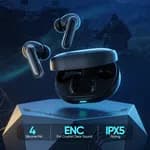Elephu Rizz 3012 Earbuds | 50 Hours Playback| Rapid Charging|Environmental Noise Cancellation| 4 Mics| Dual Pairing| Game Mode