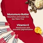 Mamaearth Creamy Matte Long Stay Lipstick with Murumuru Butter and Vitamin E for 8-Hour Long Stay (Flakeproof & Non-Drying |Intens e Color Payoff) - 4.2g (Tulip Magenta)