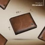 HAMMONDS FLYCATCHER RFID Protected Bi-Fold Wallet for Men Leather Original, Mens Wallet, Leather Wallets for Men, Premium Classic Purse with 3 Card Slots, Coin Pocket, Gift for Mens - Crunch Tan