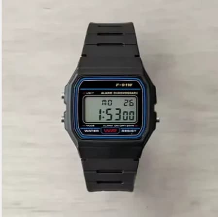 Classic Style square Electronic Watch Multifunctional Luminous Alarm Clock Waterproof Men\'s Electronic Watch