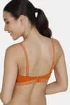 Zivame Shine & Shimmer Double Layered 3/4th Coverage T-Shirt Bra - Autumn Maple