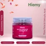 Hiemy Rose Petal & Salicylic Acid Cleansing Pads – Pore Clearing & Radiant Smoothing Treatment (50 Pads)