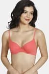 Zivame Summer Love Push Up Wired Medium Coverage Bra-Georgia Peach