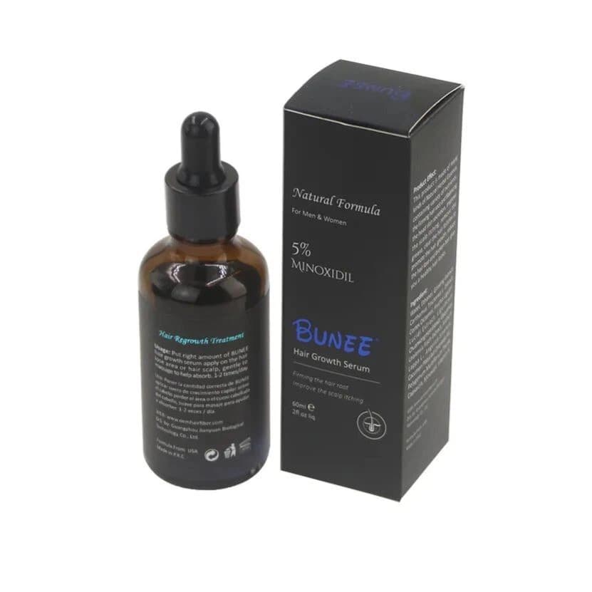 Bunee Hair Growth Anti Loss Thinning Serum MINOXIDIL 5% BIOTIN Treatment 60ml- Original Certified Product