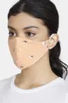 Zivame Reusable 2 Layer Printed Knit Cotton Antiviral Face Mask (Pack of 2) For Women - Grey Pink Bird Pt