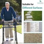 Plain Double Bar Frame Balanced Adjustable Adult Walker(Multicolor,Design