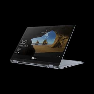ASUS TP412FA-Touch - Intel Core i3 10th Gen 14 FHD TOUCH 360 Thin and Light Laptop (4GB RAM/ 256 GB NVMe SSD / Genuine Windows 10/ FACE UNLOCK / GREY , BACKLIT KB, Sleeve, Stylus, Mouse/ 1.5 kg)