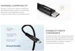 Prolink Fast Charging USB C-C 100W PD Data Transfer Cable Nylon Braided (5APD100W 2M) E-mark chip - GCC-100-01