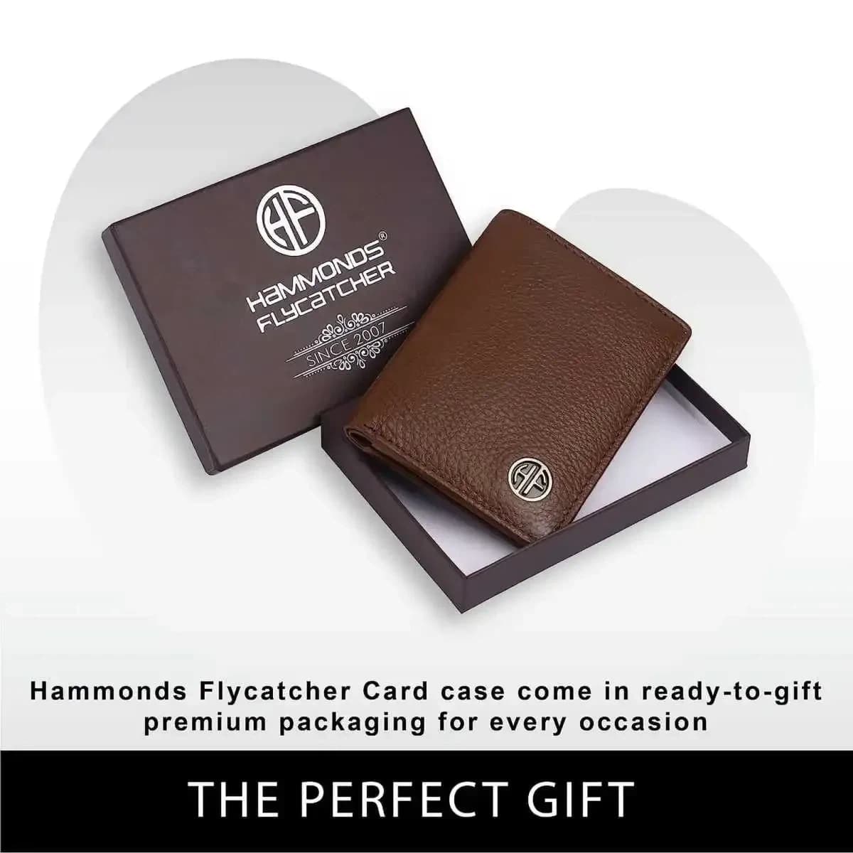 Hammonds Flycatcher RFID Protected Genuine Leather Unisex Card Holder