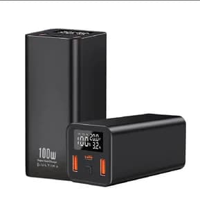 (New Launch) Ultima 20K Ultra Max | 100WPower Delivery | 20000 mAh | Fast Charging |Full Metal Body | Multi Layers Fire Protection |LED Display | Triple Ports | Supports PD, QC3.0,Universal Compatibility | 2 Way Charging |ChargeSafe Technology Power100% Authentic20000mAh capacity 100W PD output