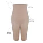 Zivame Medium Compression Tummy Tucker Short For Women - Skin