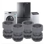 4 Pcs Height Adjustable Anti Vibration Pads (Min-4 inch-6.5 inch Max) - Dryer Shock & Noise Cancelling Pads, for Washing Machine, Refrigerators/Fridge, Furniture Base, Dishwashers Stand