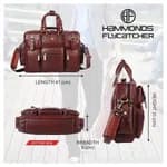 Hammonds Flycatcher Genuine Leather Laptop Messenger Bag For Men - Leather Bags For Men | Side Bags For Men |