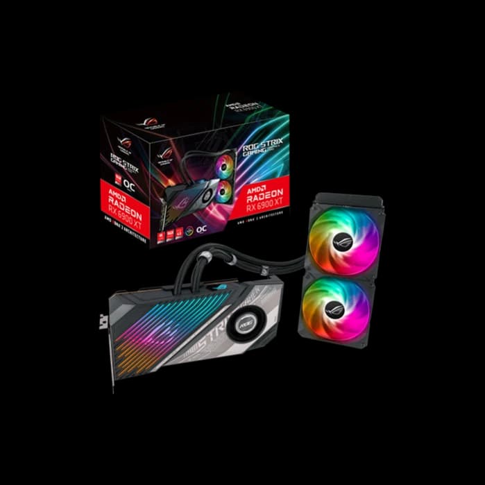 ROG-STRIX-LC-RX6900XT-O16G-GAMING - ROG Strix LC Radeon?RX 6900 XT is a liquid-cooled leviathan.