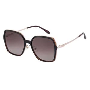 Oudi Premium UV Protected Lens Gold-Toned Metal Full Rim Sunglasses for Women Brown-Gold