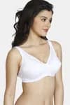 Zivame Basics Double Layered Non Wired 3/4th Coverage Sag Lift Bra-White