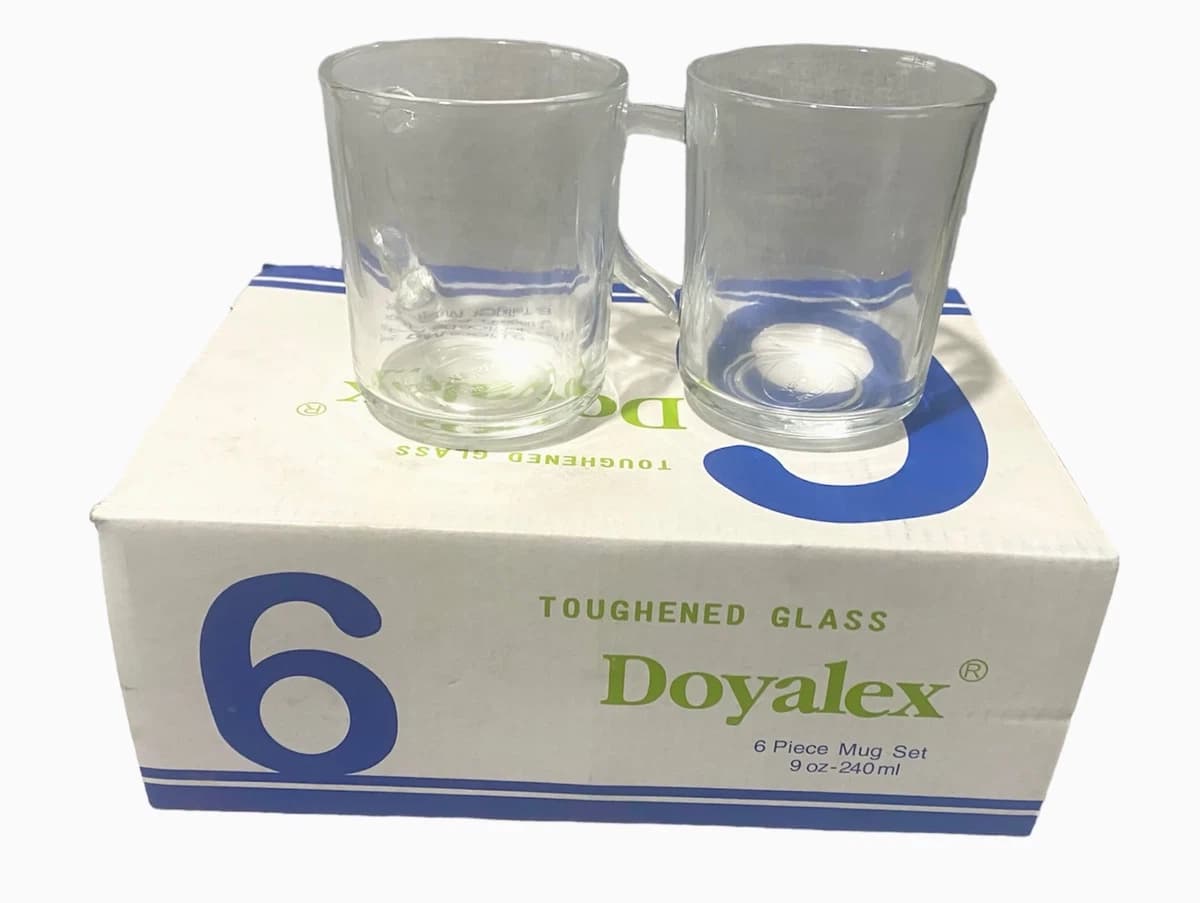 Doyalex 6 Pcs Teacup Set Glass Pack