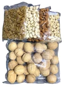 Dry Fruits Combo Kaju-500Gm Badam-500Gm Pista-500Gm Kidmis-500Gm Okhar-1kg Total-3kg