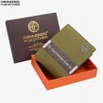 Hammonds Flycatcher RFID Protected Genuine Leather Moss Green Wallet For Men