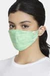 Zivame Reusable 2 Layer Printed Knit Cotton Antiviral Face Mask (Pack of 2) For Women - Green Pt